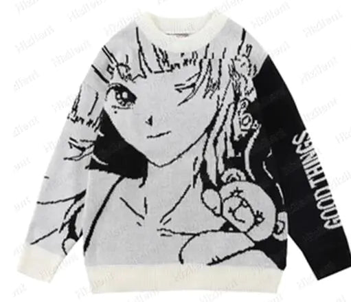 Fashion Anime Girl Long Sleeve Sweater