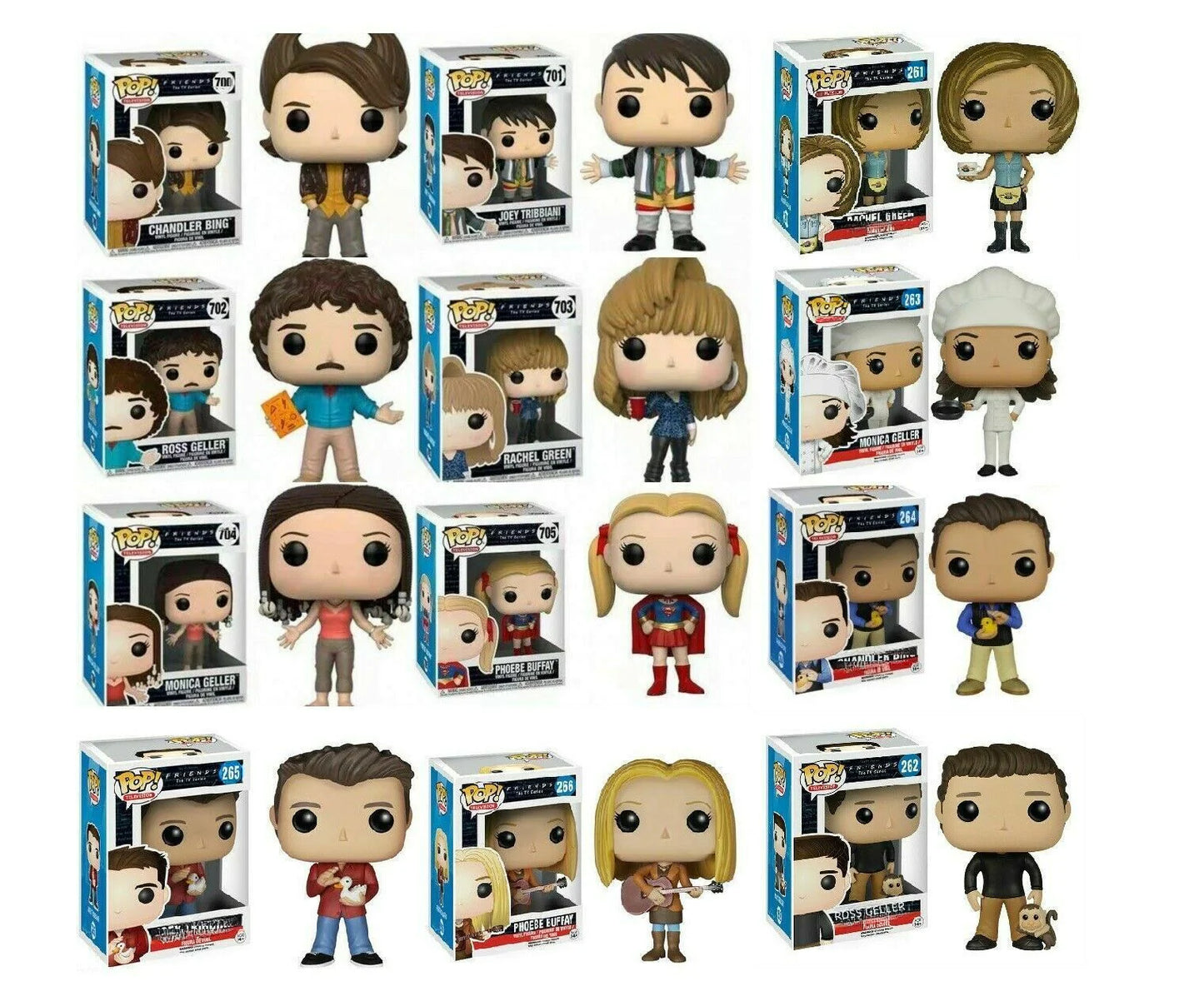 "Funko POP Friends Figures: Rachel & Ross Collectibles"