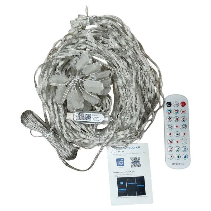 Cortina de luces LED RGB Bluetooth Nexora – vista 5