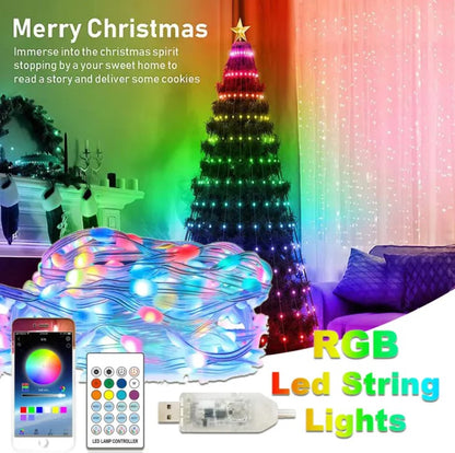 Guirnalda de luces LED RGB con mando Nexora – vista 6
