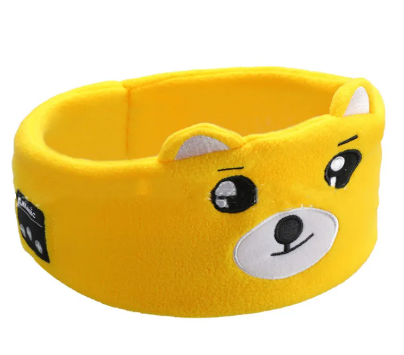 Antifaz de peluche con auriculares Bluetooth