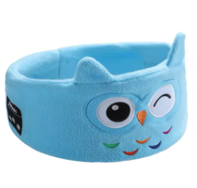 Antifaz de peluche con auriculares Bluetooth
