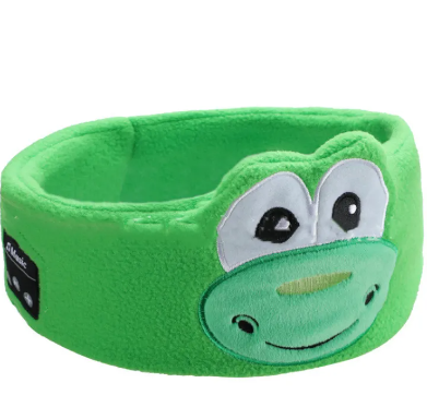 Antifaz de peluche con auriculares Bluetooth