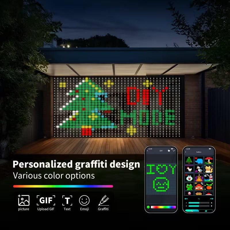 Cortina de Luces LED RGB Bluetooth