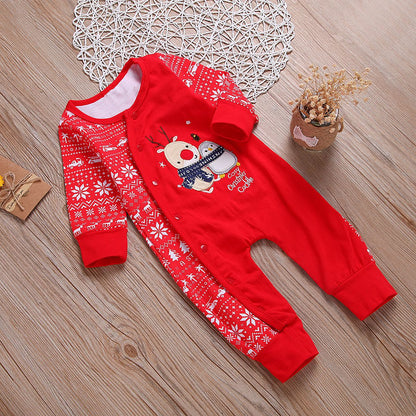 Body navideño para bebé con copos de nieve – vista 3
