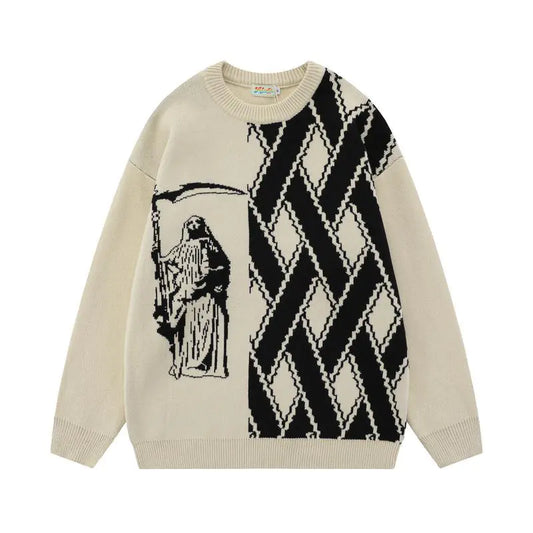 Oversized Knit Vintage Anime Couple Sweater