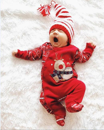 Body navideño para bebé con copos de nieve – vista 6