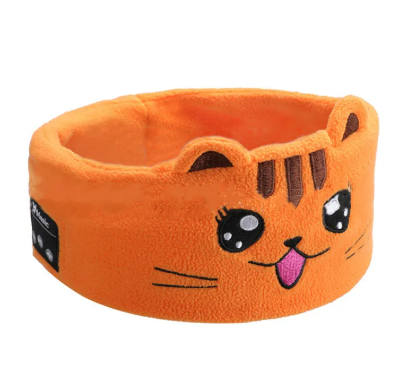 Antifaz de peluche con auriculares Bluetooth