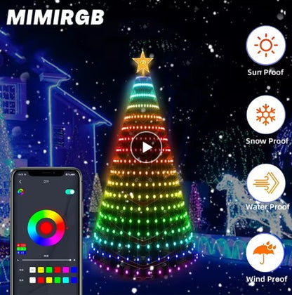 Guirnalda de luces LED RGB con mando Nexora – vista 2