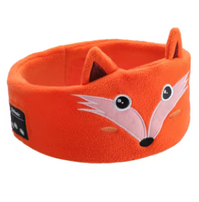 Antifaz de peluche con auriculares Bluetooth